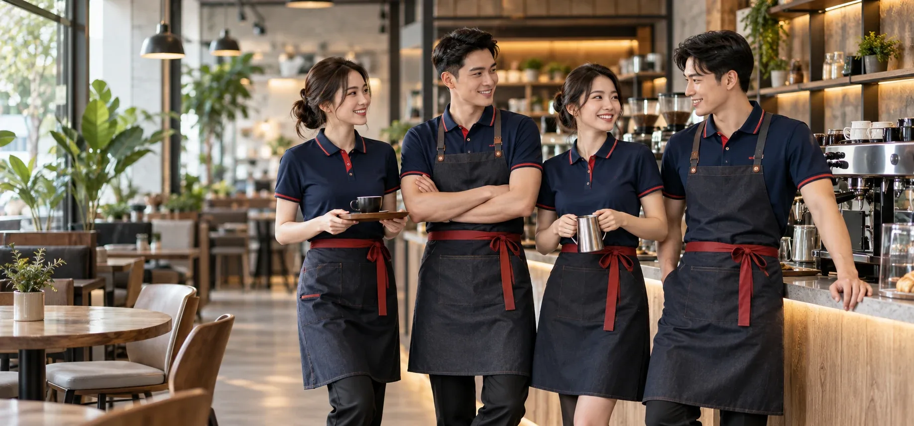 Đồng phục quán cà phê - đẹp, chất, chuẩn gu